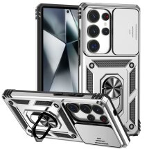 Защитный чехол Deexe Armor Shield для Samsung Galaxy S25 Ultra (S938) - Silver: фото 1 из 9