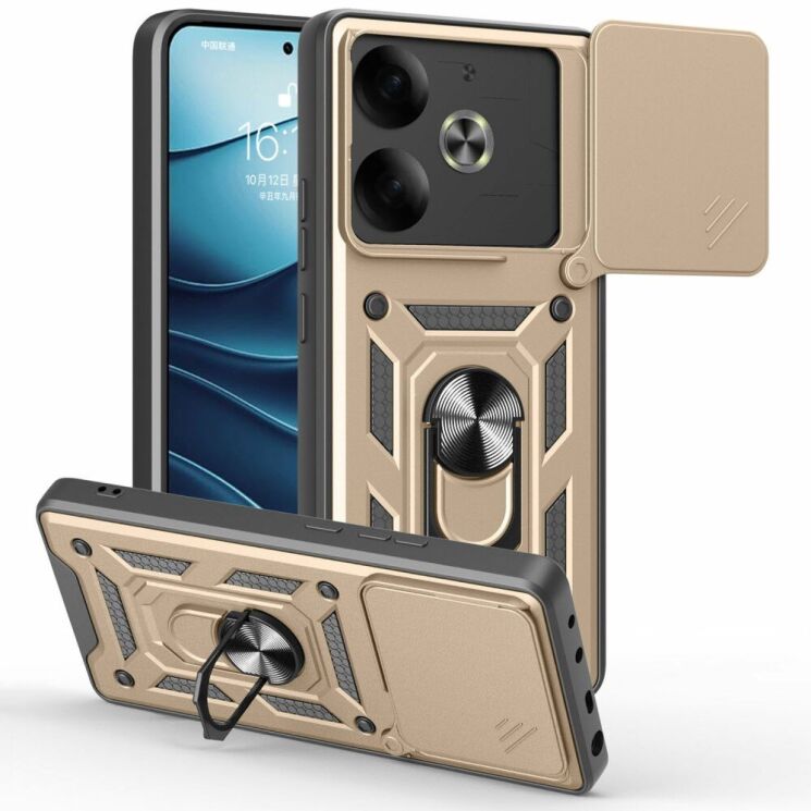 Защитный чехол Deexe Armor Shield для TECNO Pova 6 - Gold: фото 1 из 8