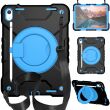Защитный чехол Deexe Battle Case для Apple iPad 10.9 (2022) / iPad 11 (2025) - Black / Blue (306469BL)
