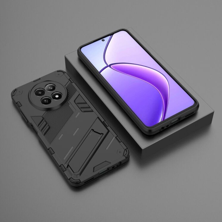 Захисний чохол Deexe Bibercas для Realme 12 5G - Black: фото 6 з 7
