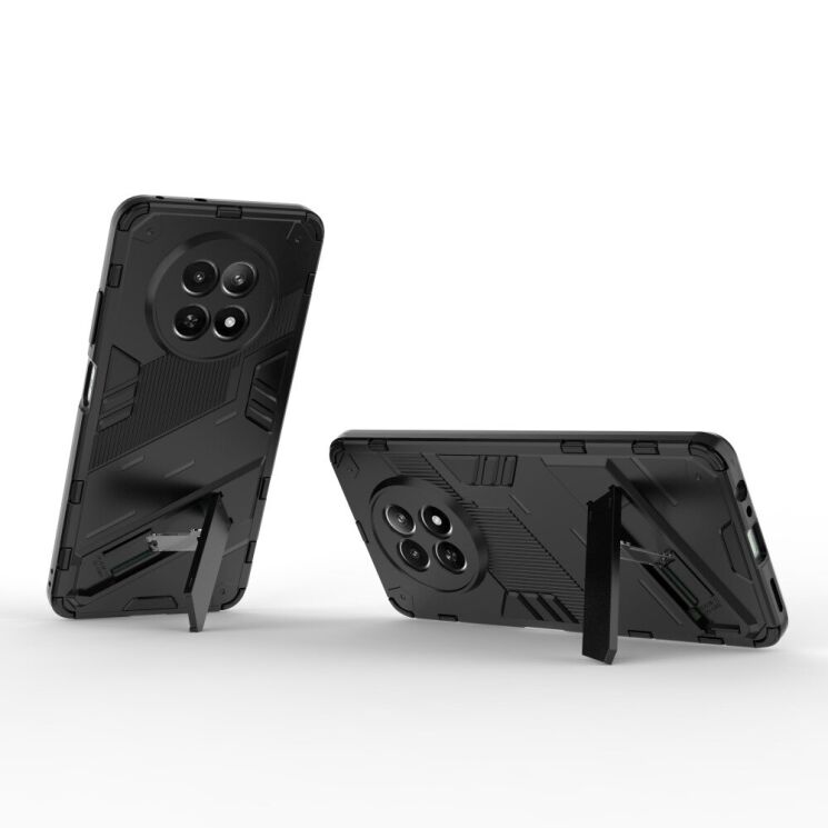 Захисний чохол Deexe Bibercas для Realme 12 5G - Black: фото 3 з 7