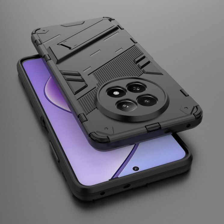 Захисний чохол Deexe Bibercas для Realme 12 5G - Black: фото 5 з 7