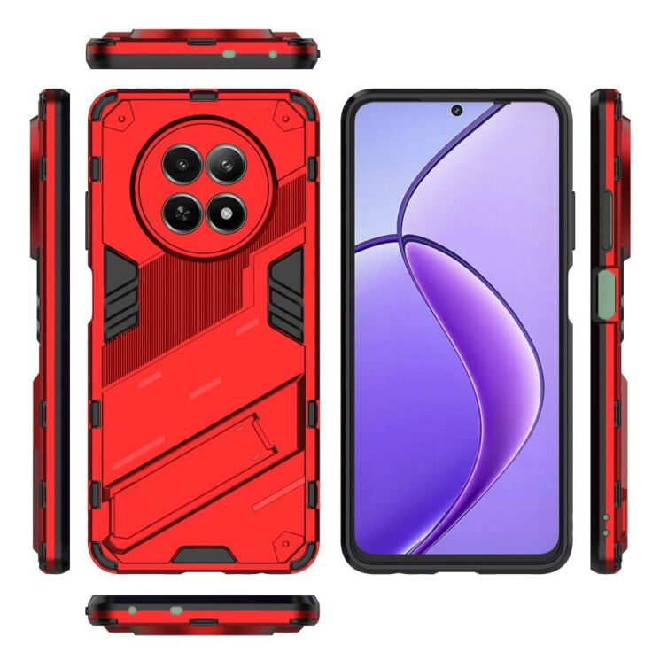 Захисний чохол Deexe Bibercas для Realme 12 5G - Red: фото 7 з 7