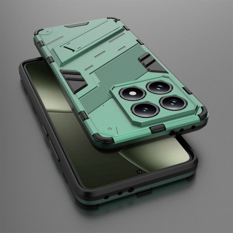 Захисний чохол Deexe Bibercas для Xiaomi 14T - Green: фото 4 з 6