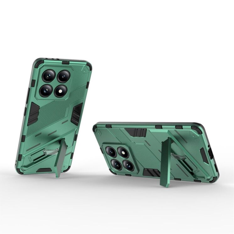 Захисний чохол Deexe Bibercas для Xiaomi 14T - Green: фото 2 з 6