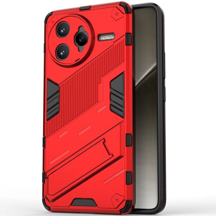 Защитный чехол Deexe Bibercas для Xiaomi Poco F7 Ultra - Red: фото 2 из 8
