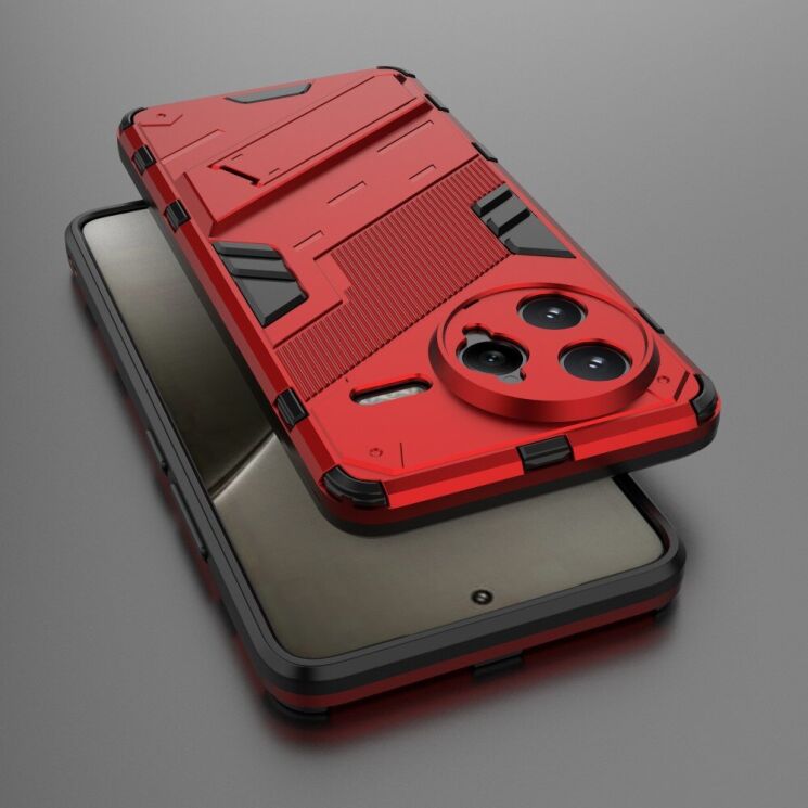 Защитный чехол Deexe Bibercas для Xiaomi Poco F7 Ultra - Red: фото 5 из 8