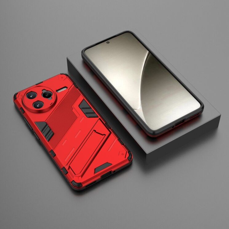 Защитный чехол Deexe Bibercas для Xiaomi Poco F7 Ultra - Red: фото 6 из 8