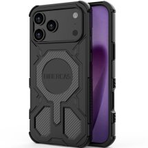 Захисний чохол Deexe Bibercas J-16 Series для iPhone 18 Pro Max / 17 Pro Max - Black: фото 1 з 7