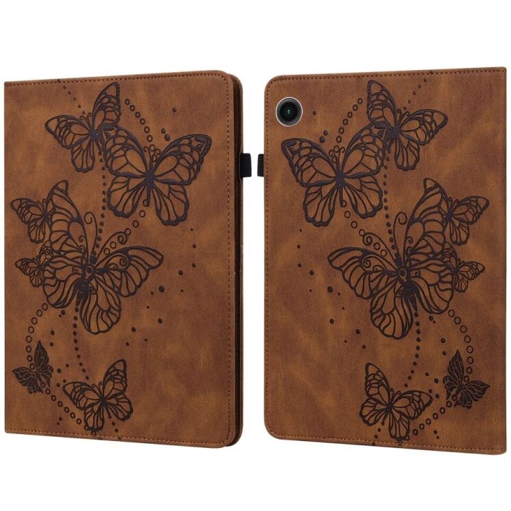 Защитный чехол Deexe Butterfly для Samsung Galaxy Tab A9 (X110/115) - Brown: фото 1 из 9