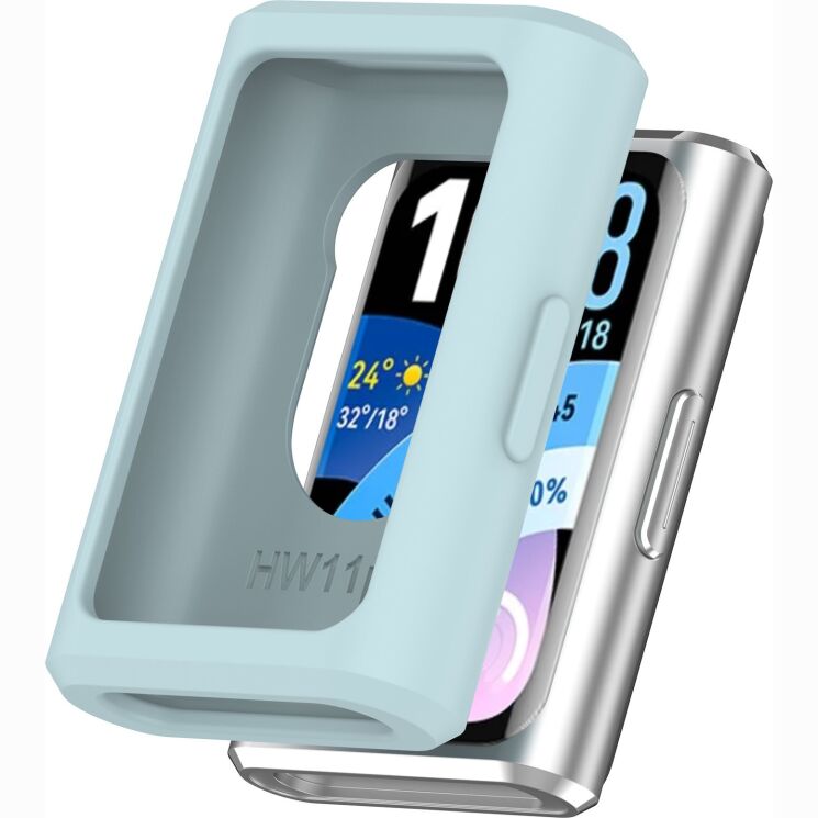 Защитный чехол Deexe Color Frame для Huawei Band 11 Pro - Baby Blue: фото 1 из 8