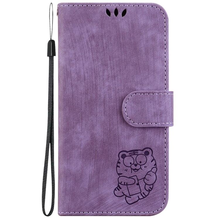 Захисний чохол Deexe Cute Tiger (FP) для Infinix Zero 30 - Purple: фото 4 з 10