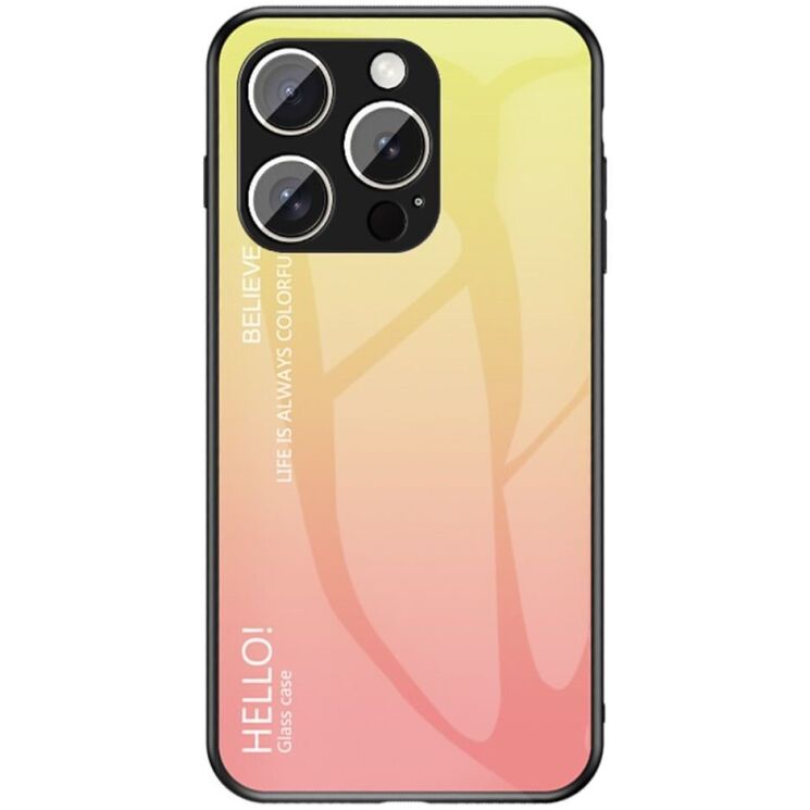 Защитный чехол Deexe Gradient Color для Apple iPhone 16 Pro Max - Yellow: фото 1 из 6