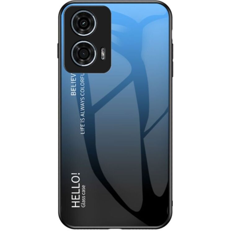 Защитный чехол Deexe Gradient Color для Motorola Moto G24 Power - Black / Blue: фото 1 из 7