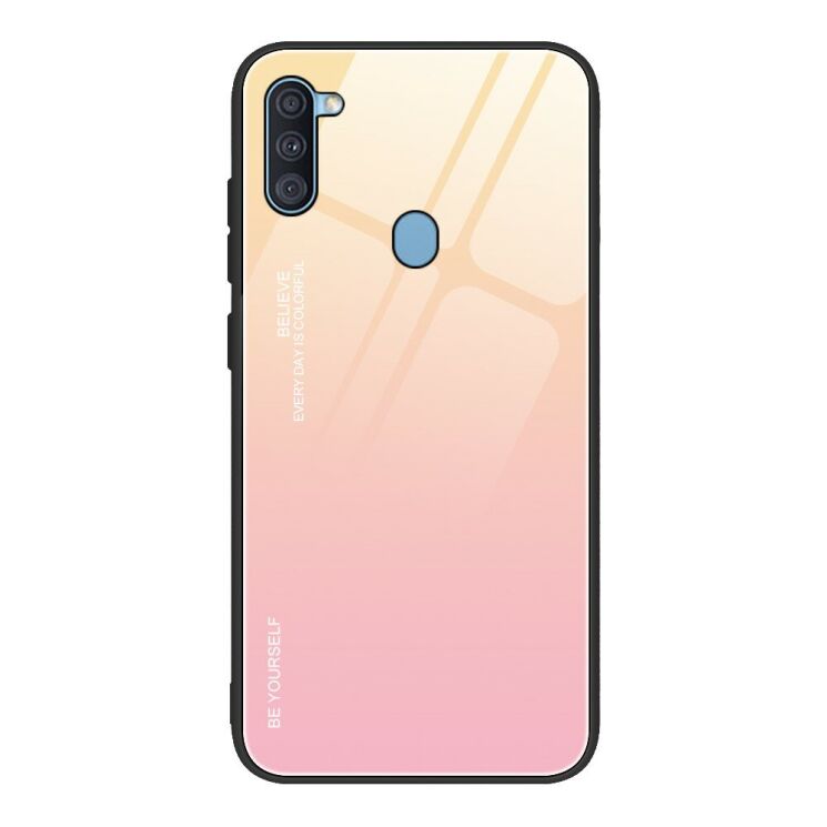 Защитный чехол Deexe Gradient Color для Samsung Galaxy A11 (A115) - Yellow / Pink: фото 1 из 9