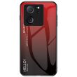 Защитный чехол Deexe Gradient Color для Xiaomi 13T / 13T Pro - Red / Black (338470BR)