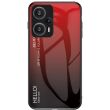 Защитный чехол Deexe Gradient Color для Xiaomi Poco F5 / Redmi Note 12 Turbo - Red / Black (327327BR)