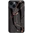 Защитный чехол Deexe Gradient Pattern для Apple iPhone 15 - Black / Gold (329560BF)