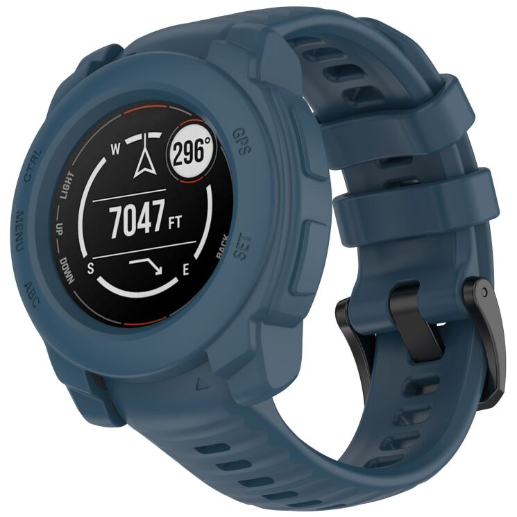 Захисний чохол Deexe Hollow Cover для Garmin Instinct E (40mm) - Blue (400500L) Захисний чохол Deexe Hollow Cover для Garmin Instinct E (40mm) - Blue: фото 5 з 8