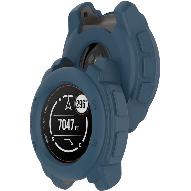 Захисний чохол Deexe Hollow Cover для Garmin Instinct E (40mm) - Blue (400500L) Захисний чохол Deexe Hollow Cover для Garmin Instinct E (40mm) - Blue: фото 7 з 8