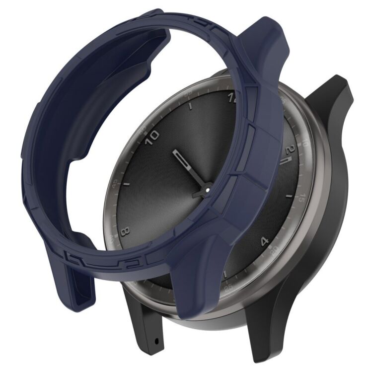Защитный чехол Deexe Hollow Cover для Garmin Vivomove Trend - Midnight Blue: фото 1 из 8