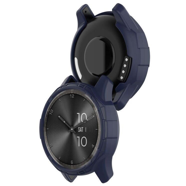 Защитный чехол Deexe Hollow Cover для Garmin Vivomove Trend - Midnight Blue: фото 5 из 8