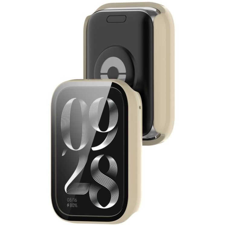 Защитный чехол Deexe Hollow Frame для Xiaomi Mi Smart Band 9 Pro - Ivory White: фото 7 из 8