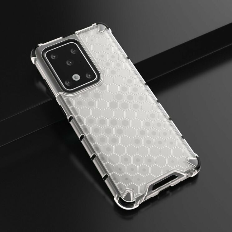 Защитный чехол Deexe Honeycomb Series для Samsung Galaxy S20 Ultra (G988) - White: фото 13 из 13