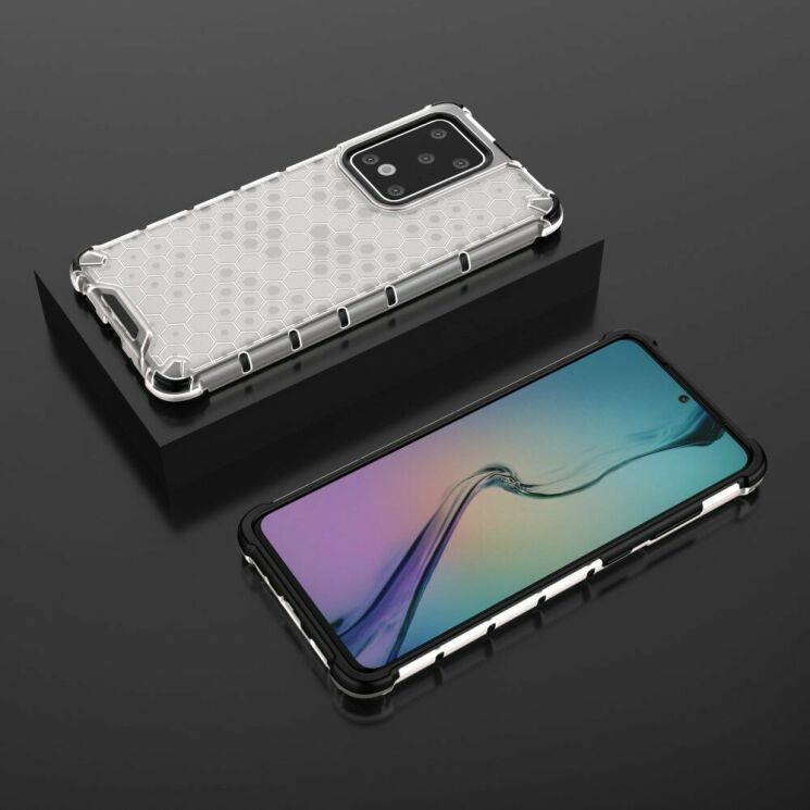 Защитный чехол Deexe Honeycomb Series для Samsung Galaxy S20 Ultra (G988) - White: фото 12 из 13