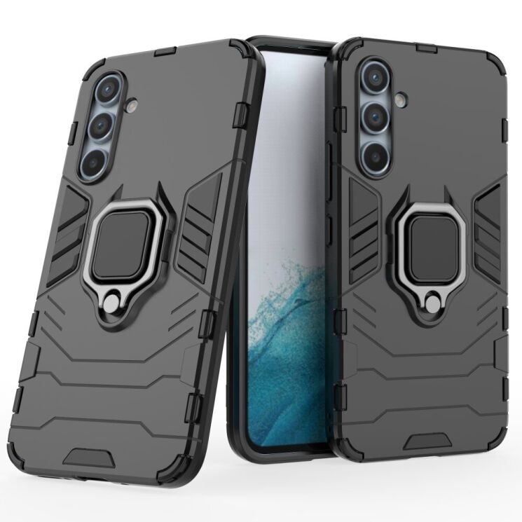 Захисний чохол Deexe Hybrid Case для Samsung Galaxy A54 (A546) - Black: фото 1 з 8