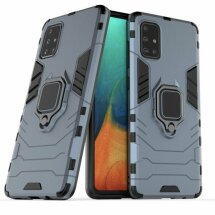 Защитный чехол Deexe Hybrid Case для Samsung Galaxy A71 (A715) - Blue: фото 1 из 8