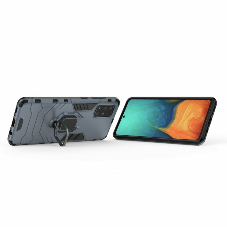 Защитный чехол Deexe Hybrid Case для Samsung Galaxy A71 (A715) - Blue: фото 3 из 8