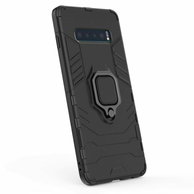 Защитный чехол Deexe Hybrid Case для Samsung Galaxy S10 Plus (G975) - Black: фото 2 из 9