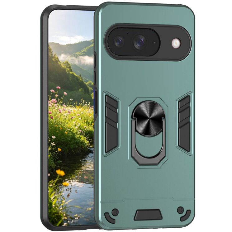 Захисний чохол Deexe Hybrid Shell для Google Pixel 9 / Pixel 9 Pro - Green: фото 1 з 7