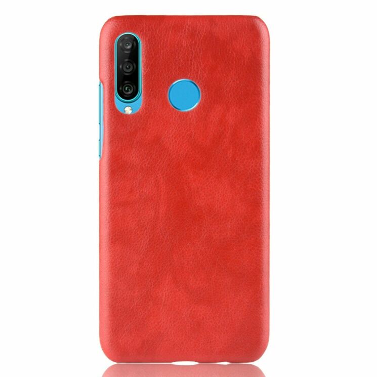 Захисний чохол Deexe Leather Back Cover для Huawei P30 Lite - Red: фото 2 з 8
