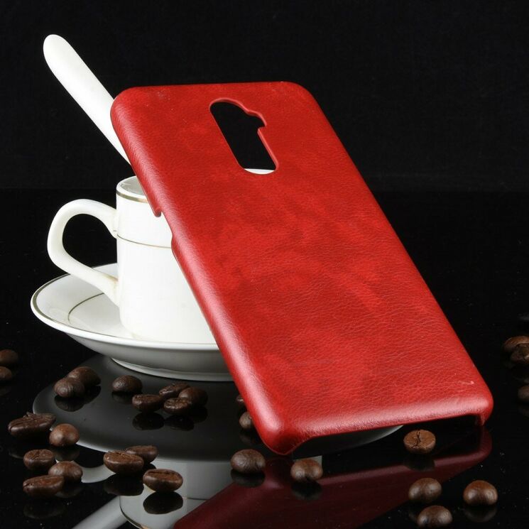 Защитный чехол Deexe Leather Back Cover для Realme X2 Pro - Red: фото 6 из 7
