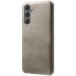 Защитный чехол Deexe Leather Back Cover для Samsung Galaxy S25 (S931) - Grey (375355H)