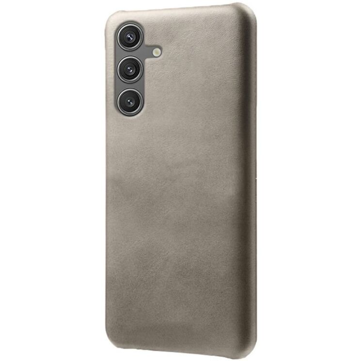 Защитный чехол Deexe Leather Back Cover для Samsung Galaxy S25 (S931) - Grey: фото 1 из 4