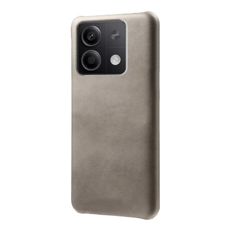 Защитный чехол Deexe Leather Back Cover для Xiaomi Redmi Note 13 5G - Grey: фото 2 из 4