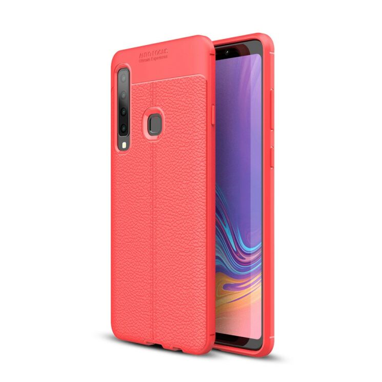 Захисний чохол Deexe Leather Cover для Samsung Galaxy A9 2018 (A920) - Red: фото 1 з 13