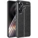 Защитный чехол Deexe Leather Cover для Xiaomi Poco F6 - Black (355039B). Фото 1 из 7