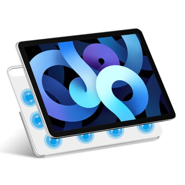 Защитный чехол Deexe Magnetic Case для Apple iPad Air 11 M3/M2 (2025/2024) / Air 4 / 5 10.9 (2020/2022) / Pro 11 (2020/2021/2022) - White: фото 2 из 7