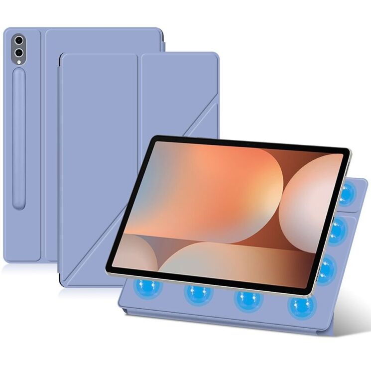 Защитный чехол Deexe Magnetic Case для Samsung Galaxy Tab S10 Plus - Purple: фото 1 из 10