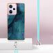 Защитный чехол Deexe Marble Case with Strap для Xiaomi Poco X5 Pro / Redmi Note 12 Pro - Green (318755G). Фото 3 из 7