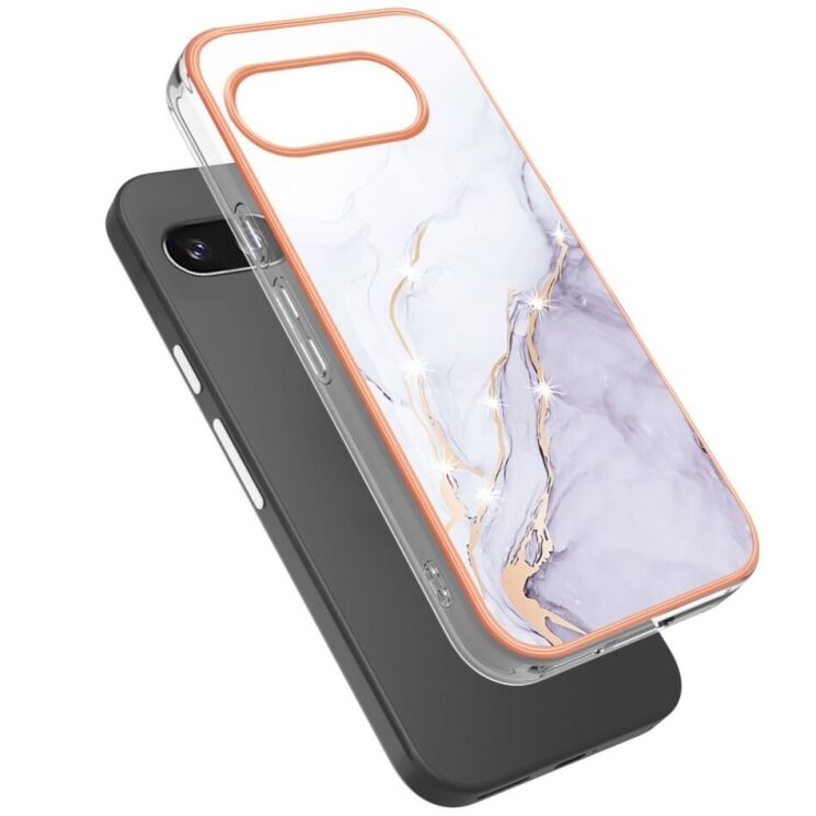 Защитный чехол Deexe Marble Style для Google Pixel 9a - White: фото 2 из 6