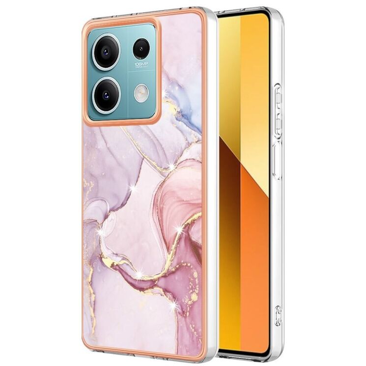 Защитный чехол Deexe Marble Style для Xiaomi Redmi Note 13 5G - Rose Gold: фото 1 из 6