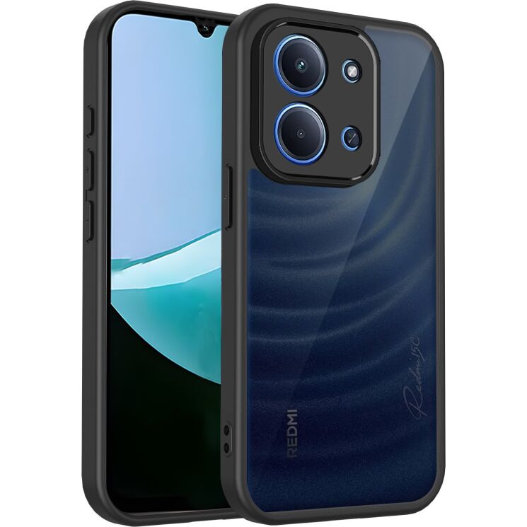 Защитный чехол Deexe Matte Skin для Xiaomi Redmi 17 - Transparent Black (429032TB) Защитный чехол Deexe Matte Skin для Xiaomi Redmi 17 - Transparent Black: фото 1 из 8