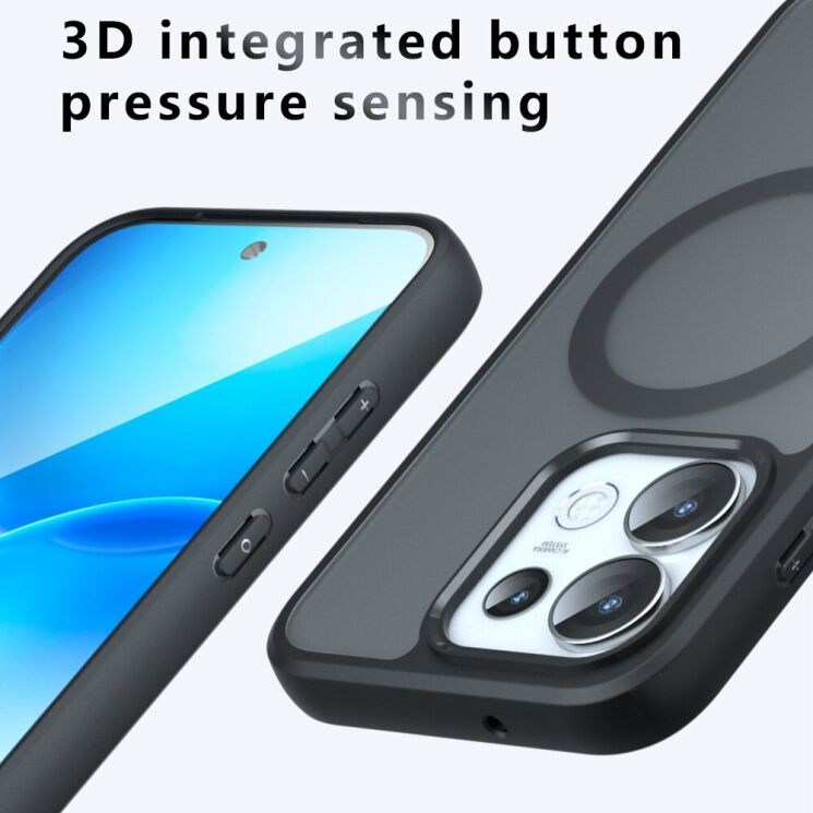 Защитный чехол Deexe Matte Skin with MagSafe для OPPO Reno 16 Pro - Black (413604B) Защитный чехол Deexe Matte Skin with MagSafe для OPPO Reno 16 Pro - Black: фото 14 из 14