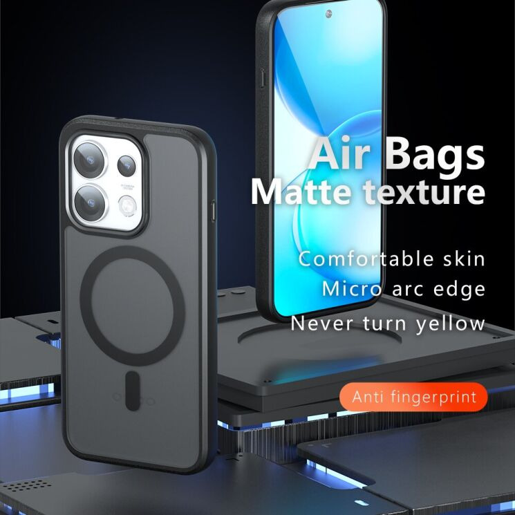 Защитный чехол Deexe Matte Skin with MagSafe для OPPO Reno 16 Pro - Black (413604B) Защитный чехол Deexe Matte Skin with MagSafe для OPPO Reno 16 Pro - Black: фото 3 из 14