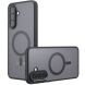 Защитный чехол Deexe Matte Skin with MagSafe для Samsung Galaxy A56 (A566) - Black (372169B). Фото 1 из 11